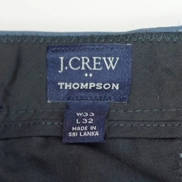 JCREW Mens 33 (HEMMED to 29.5) Thompson Pants in Blue $168 AP879 - Picture 4 of 4